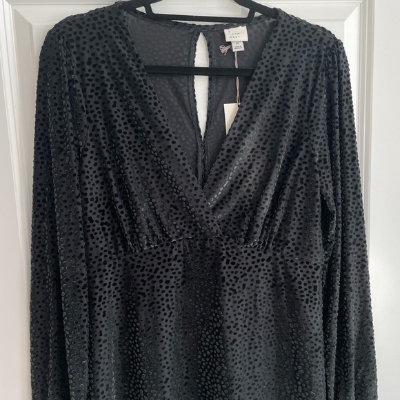 Green Velvet Dress - Picture 2 of 7